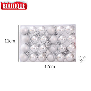 48PCS Colour Christmas Balls Ornaments Xmas Tree Pendant Hanging Decoration for Home Decor Festival Gifts