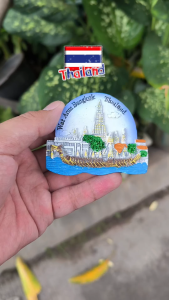 Fridge Tempelan Magnet Kulkas Souvenir Negara Thailand Wat Arun Bangkok Thailand 11-96