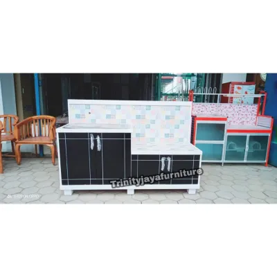 Meja Wastafel Meja Dapur Kitchen Set Bawah Kayu Blokteak Duco/trinityjayafurniture