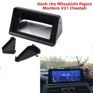 2 DIN 9 Inch Radio Fascia Panel Cho Mitsubishi Pajero Montero V31 Cheetah Kingbox Stereo Khung Tấm Adapter Để Điều Hướng