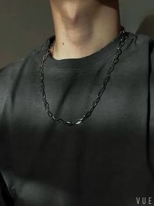 KALUNG TITANIUM MODEL RANTAI PAPER CLIP PRIA WANITA ANTI KARAT