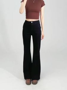 La Chapelle | Black Slim Fit Flared Jeans For Petite Women