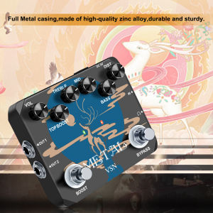 VSN Heavy Metal Distortion Guitar Pedal with 80s or 90s Metal Sounds, Crazy Metal Sounds, and Earphone Useable Output True Bypass