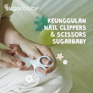 Sugar Baby 2in1 Pemotong Gunting Kuku Bayi Baby Nail Clippers & Scissors Set Perawatan