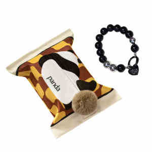 กล่องสำหรับใส่กระดาษเช็ดหน้ารูปแพนด้าสไตล์ย้อนยุค สุดน่ารัก หรูหรา เก๋ไก๋สำหรับใช้ในบ้าน ห้องนั่งเล่น ห้องน้ำ รถยนต์