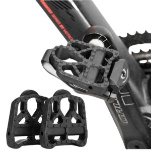 CNC Bike Pedal Adapter - Shimano SPD/LOOK/KEO to Platform Clipless to Flat Converter for Road/MTB Bikes