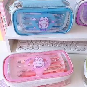 Hộp đựng bút viết trong suốt size lớn đa năng chống thấm nước