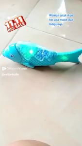 ID Mainan Ikan Koi Baterai Musik