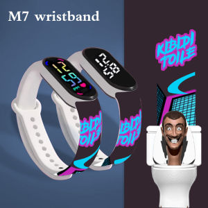 Smartwatch For Kids Funny Cartoon Toilet-Man Led electronic Wristband Children Silicone Watch Waterproof  Touch Electronic LED Watch