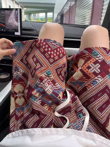 Quần Short Dệt Kim Cleanfit Phong Cách Dân Tộc Nam Mùa Hè Thiết Kế Nơm Nớp Quần Thể Thao Năm Phần Quần Ống Đứng