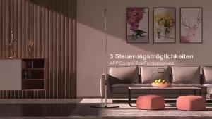 Minimalist RGB Corner Floor Lamp LED Multi-Color Ambient Standing Lamp Music Rhythm Mode Unique Gift for Bedroom Gaming Room Dec