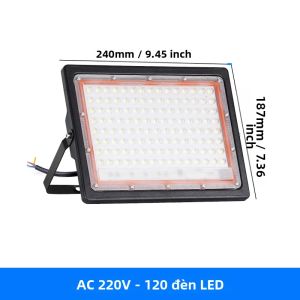 YnL | Đèn Pha Ngoài Trời IP65 Đèn LED Chống Nước 72/120 Đèn LED Chiếu Sáng Cho Sân Vườn Hiên Nhà Sân Trong Phong Cách Hiện Đại Đèn Phản Quang Bằng Nhôm
