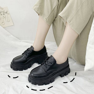 IELGY British Style Retro Small Leather Shoes: Trendy & All-Match Women's Footwear