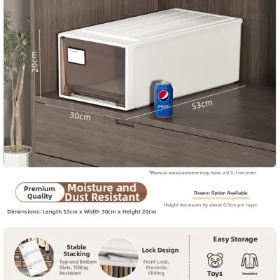 TIANYUWAN | Transparent Drawer-type Organizer Boxes for Clothing