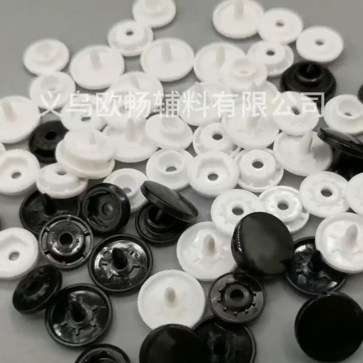 Cúc bấm nhựa set 10 bộ, nút áo bấm 4 chi tiết có màu đen và trắng 3 ...