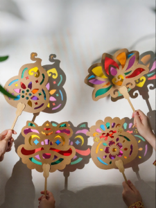 JIELI | Rainbow Hollow Paper Fan DIY Kit For Children