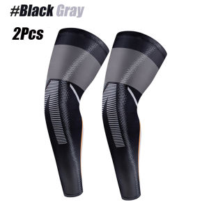 2 PCS Sports Compression UV Long Leg Sleeves for Running Basketball Football Cycling and Other Sports for Men Women Youth