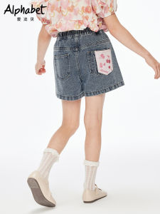 Love Fashion 2025 Summer New Womens Denim Shorts Loose Childrens Casual Pants Thin Medium Large Childrens Clothing Trendy