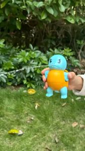 Kawaii Pokemon Squirtle Pressing Water Gun Cute Cartoon Spray Water Gun Toys Anime Party Toy Gift