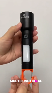 Rechargeable Flashlight Waterproof LED Torch Portable Zoom Light for Camping Hiking Emergency Outdoor Use 1200 maH