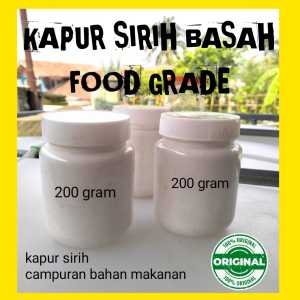 KAPUR SIRIH BASAH 200 GRAM / KAPUR SIRIH UNTUK CAMPURAN BAHAN MAKANAN / KAPUR SIRIH 100% GAMPING / KAPUR SIRIH / KAPUR SIRIH CA0