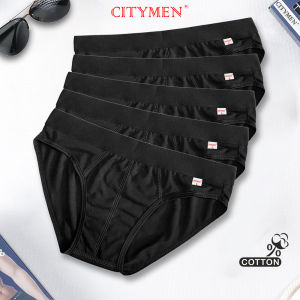 Combo 5 Quần Lót Nam màu Đen vải cotton - CITYMEN