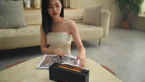 Fireplace Stlye Simulated Flame Aroma Diffuser Silent Humidifier Atmospheric Essential Oil Fragrance Home