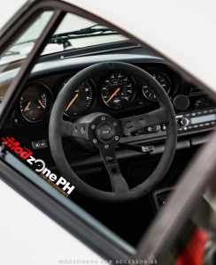 Ultra Black Edition Momo Steering Wheel - Black Alcantara Black Spokes 350mm