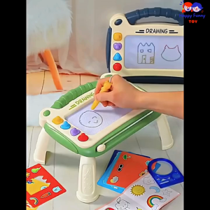 TOY😊พร้อมส่ง💯 กระดานแม่เหล็ก 4 สี แบบโต๊ะ กระดานเขียนลบได้ กระดานวาดรูป ของเล่นเด็ก เสริมพัฒนาการ ของเล่น ของเล่นเด็ก กระดานลบได้