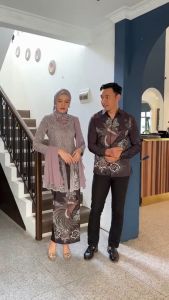 Amanda Couple Kebaya Kutu Baru Kemeja Batik Outfit Engagement Wisuda Kondangan Modern