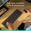Logitech MK295 Wireless Mouse & Keyboard Combo – SilentTouch Tech, Full Numpad, Advanced Optical Tracking, Nano USB Receiver, Lag-Free Wireless, 90% Less Noise. 