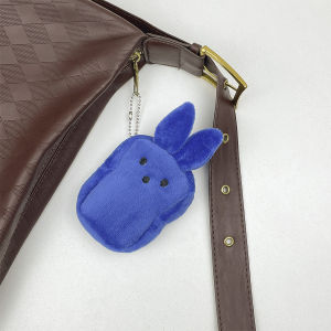 6pcs Colorful bunny plush coin purse cute colorful doll creative childrens money bag school bag pendant fashion storage bag