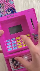 ( Model ATM ) Celengan Atm Mini Anak - Mainan Edukatif Mainan Uang Perbankan Tabungan Brankas Mini