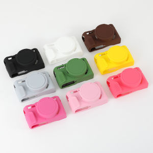 Soft Silicone Rubber Camera Body Case for Canon G7X Mark III G7XIII G7X3 Shockproof Cover Lens Cap Protective Case