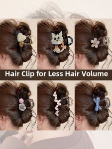 Womens Medium Hair Claw Clip Half Updo Bun Shark Clamp 2025 New Style Luxury Sensation Hair Accessories Hairpins