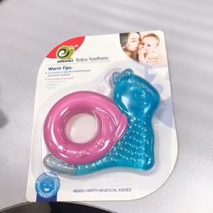 DOUBLE GREAT AOBAOLI GIGITAN BAYI BALITA BPA FREE SILICONE STERIL TEETHER
