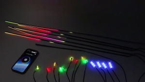 Car Led Strips Lights Full Color Car Atmosphere LED 12V Auto Interior Decorative Lamp Acrylic Light APP Remote Control