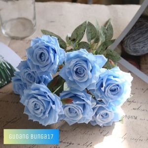 Buket Queen Rose Artificial 9cabang