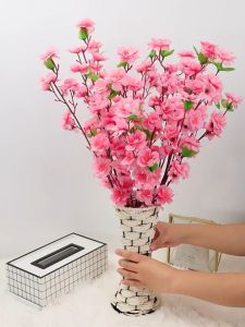 10 Pcs Artificial Jasmine Simulation Cherry Blossom Branch Fake Cherry Blossom Flower Branch Artificial Sakura Flower