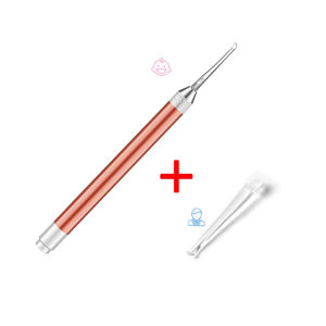 Baby Ear Cleaner Spoon LED Flash Light Ear Wax Curette Picker Visual Children Earpick Eer Wax Dig Remover Nose 2pc Silicone Spoo