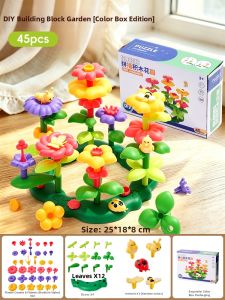 QU RAN | Educational Kids Flower Building Blocks Birthday Gift