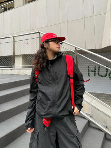 Black Lightweight Breathable Summer New Style Womens Casual Loose Fashionable UV Protection Clothing Long Sleeve Zipper Hoodie