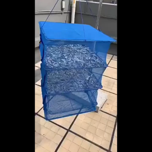 คอนโดตากปลา 3 ชั้น มุ้งตากอาหาร พร้อมซิปกันแมลง เลือก 4 ขนาด  ME0055