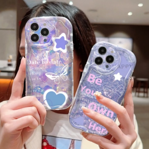 Case Vivo Y12 Y15 Y17 Y15A 2021 Y15S Y01 Y15C Y20 Y20S Y11S Y12S Y20A Y20G Y20i Y27S Y36 Y30 Y30i Y50 Y21 Y21A Y21E Y21S Y21T Y33S Y33T Y91 Y91i Y95 Y91C Casing Softcase Silikone Butterfly Star Purple Premium