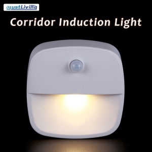 JustLiving 1Pc/3Pcs Motion Sensor Light Cordless Battery - Powered LED Night Light Wall Light Closet Lights Safe Lights for Stairs/ Hallway/ Bathroom/ Kitchen/ Cabinet (Warm/ White)