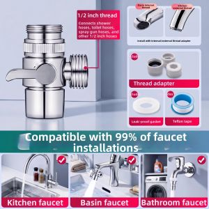 TAOSHI | Multifunctional Water Diverting Connector for Sink and Washing Machine