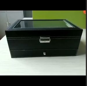 Hộp đựng đồng hồ kính mắt và phụ kiện 2 tầng 21 ngăn bọc da PU cao cấp cam kết rẻ nhất thị trường