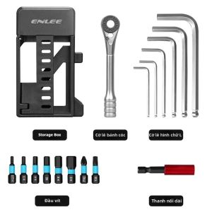 Bộ Dụng Cụ Sửa Chữa Xe Đạp Đa Năng ENLEE Cờ Lê Ratchet Kết Hợp Dùng Cho Bảo Dưỡng Xe Đạp Bộ Dụng Cụ Kết Hợp Tiện Lợi