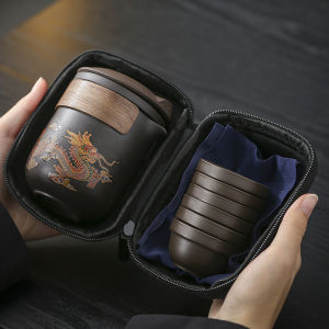 Bộ Trà Đi Du Lịch Bằng Gốm Sứ Màu Thay Đổi Cầm Tay Bộ Trà Gongfu Bộ Chén Trà Ly Nước Tách Biệt Chén Công Bộ Bàn Trà Ngoài Trời