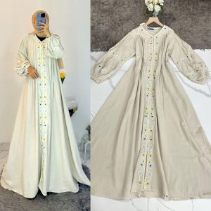 Dress Linen Bordir